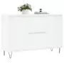 Credenza Bianca 104x35x70 cm in Legno Multistrato