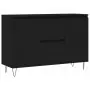 Credenza Nera 104x35x70 cm in Legno Multistrato