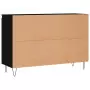 Credenza Nera 104x35x70 cm in Legno Multistrato