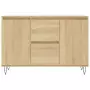 Credenza Rovere Sonoma 104x35x70 cm in Legno Multistrato