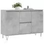 Credenza Grigio Cemento 104x35x70 cm in Legno Multistrato