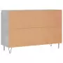 Credenza Grigio Cemento 104x35x70 cm in Legno Multistrato