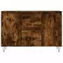 Credenza Rovere Fumo 104x35x70 cm in Legno Multistrato