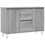 Credenza Grigio Sonoma 104x35x70 cm in Legno Multistrato