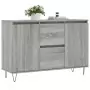 Credenza Grigio Sonoma 104x35x70 cm in Legno Multistrato