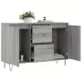 Credenza Grigio Sonoma 104x35x70 cm in Legno Multistrato