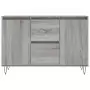 Credenza Grigio Sonoma 104x35x70 cm in Legno Multistrato