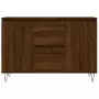 Credenza Rovere Marrone 104x35x70 cm in Legno Multistrato