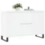 Credenza Bianca 104x35x70 cm in Legno Multistrato