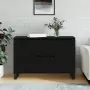 Credenza Nera 104x35x70 cm in Legno Multistrato