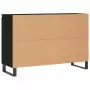 Credenza Nera 104x35x70 cm in Legno Multistrato