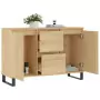 Credenza Rovere Sonoma 104x35x70 cm in Legno Multistrato