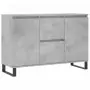 Credenza Grigio Cemento 104x35x70 cm in Legno Multistrato