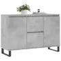 Credenza Grigio Cemento 104x35x70 cm in Legno Multistrato