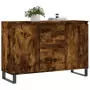 Credenza Rovere Fumo 104x35x70 cm in Legno Multistrato