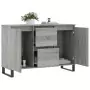 Credenza Grigio Sonoma 104x35x70 cm in Legno Multistrato