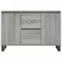 Credenza Grigio Sonoma 104x35x70 cm in Legno Multistrato