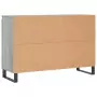 Credenza Grigio Sonoma 104x35x70 cm in Legno Multistrato