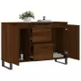 Credenza Rovere Marrone 104x35x70 cm in Legno Multistrato