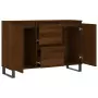 Credenza Rovere Marrone 104x35x70 cm in Legno Multistrato