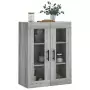 Mobile a Parete Grigio Sonoma 69,5x34x90 cm