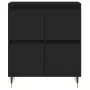 Credenza Nero 60x35x70 cm in Legno Multistrato