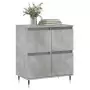 Credenza Grigio Cemento 60x35x70 cm in Legno Multistrato