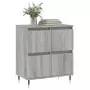 Credenza Grigio Sonoma 60x35x70 cm in Legno Multistrato