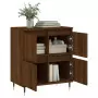 Credenza Rovere Marrone 60x35x70 cm in Legno Multistrato