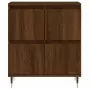 Credenza Rovere Marrone 60x35x70 cm in Legno Multistrato