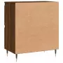 Credenza Rovere Marrone 60x35x70 cm in Legno Multistrato