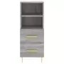 Credenza Grigio Sonoma 34,5x34x90 cm in Legno Multistrato