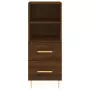 Credenza Rovere Marrone 34,5x34x90 cm in Legno Multistrato