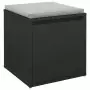 Cassetto Contenitore Nero 40,5x40x40 cm in Legno Multistrato