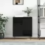 Credenza Nero 60x35x70 cm in Legno Multistrato