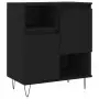 Credenza Nero 60x35x70 cm in Legno Multistrato