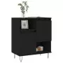 Credenza Nero 60x35x70 cm in Legno Multistrato