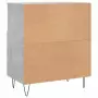 Credenza Grigio Cemento 60x35x70 cm in Legno Multistrato