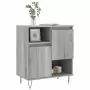 Credenza Grigio Sonoma 60x35x70 cm in Legno Multistrato