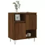 Credenza Rovere Marrone 60x35x70 cm in Legno Multistrato