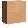 Credenza Rovere Marrone 60x35x70 cm in Legno Multistrato