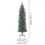 Albero di Natale Artificiale Sottile con Base 240 cm PVC