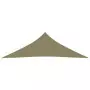 Parasole a Vela Oxford Triangolare 3x3x4,24 m Beige