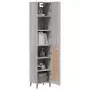 Credenza Grigio Sonoma 34,5x34x180 cm in Legno Multistrato