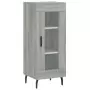 Credenza Grigio Sonoma 34,5x34x180 cm in Legno Multistrato