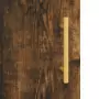 Credenza Rovere Fumo 34,5x34x180 cm in Legno Multistrato