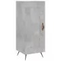 Credenza Grigio Cemento 34,5x34x180 cm in Legno Multistrato