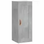 Credenza Grigio Cemento 34,5x34x180 cm in Legno Multistrato