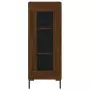 Credenza Rovere Marrone 34,5x34x180 cm in Legno Multistrato