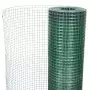 Recinto Pollaio in Rete Zincato Rivestimento PVC 10x1 m Verde